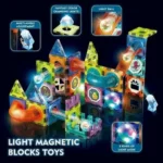 75pcs Magnetic Building Blocks with Lights (STEM) - Image 3